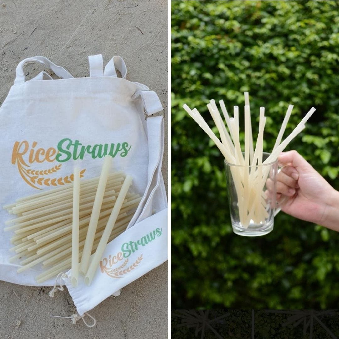 edible rice straws