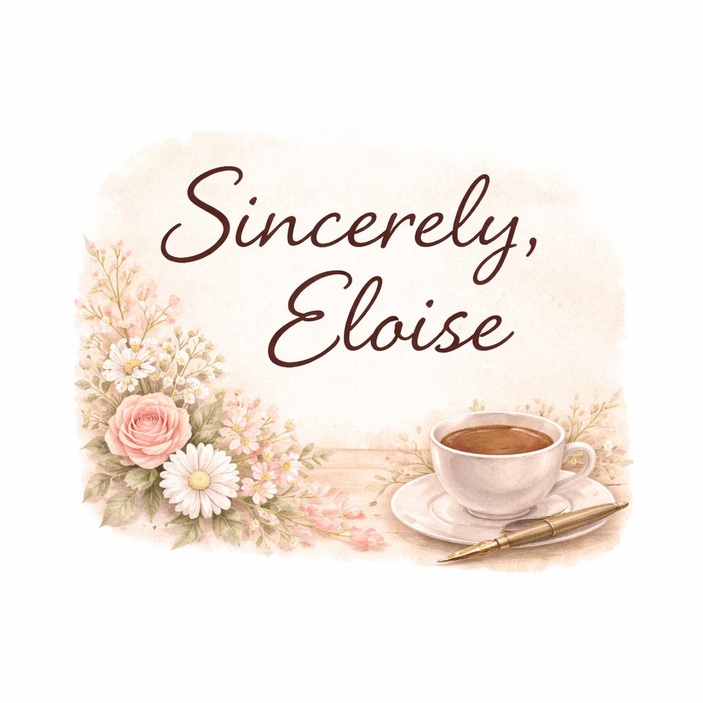Sincerely, Eloise