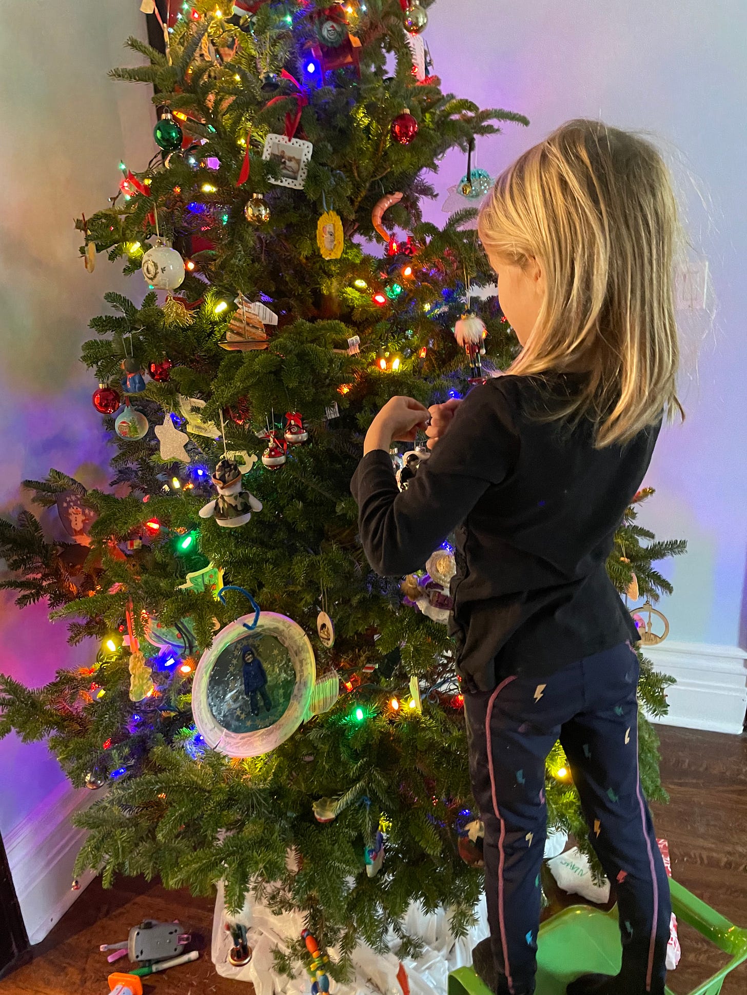 delegating to our kids the decorating