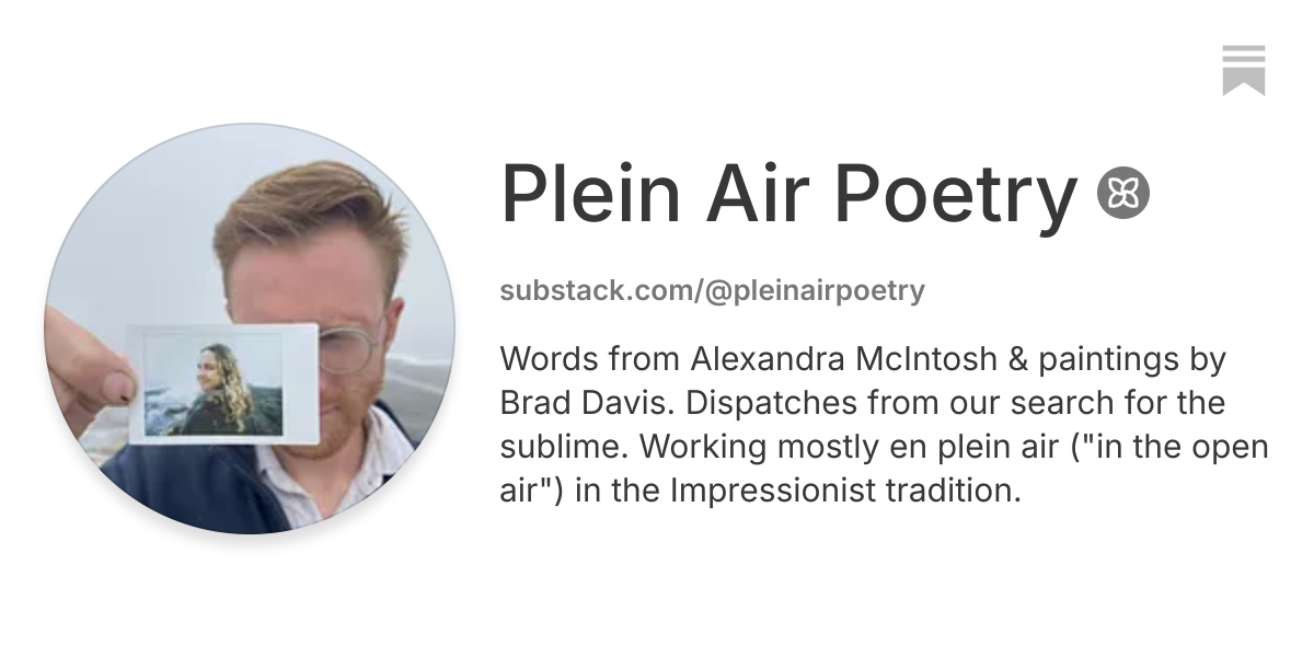 Plein Air Poetry | Substack