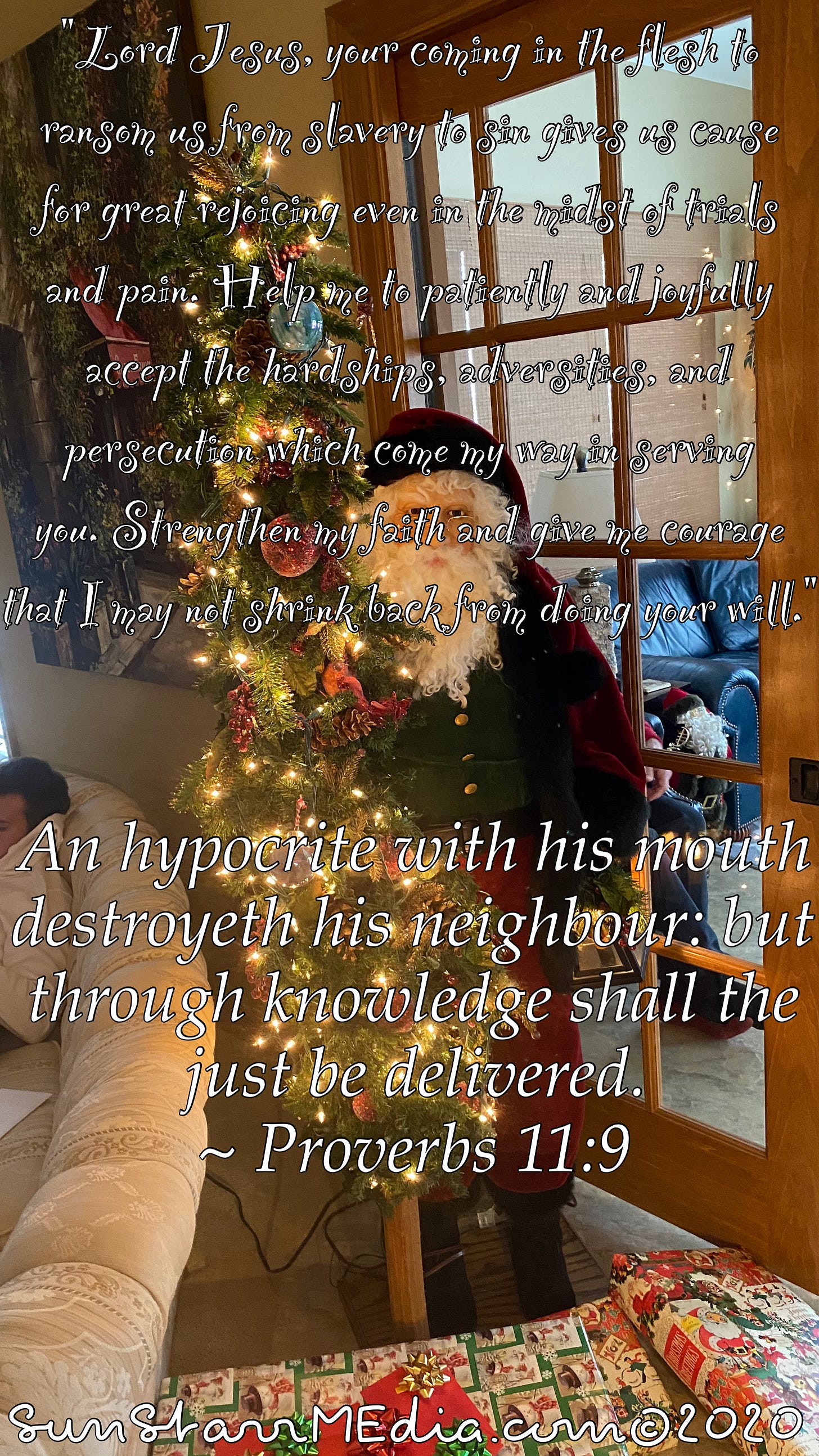 An hypocrite with his mouth destroyeth his neighbour: but through knowledge shall the just be delivered. - Proverbs 11:9