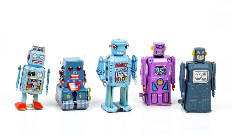 A sequence of robotst A sequence of robotst