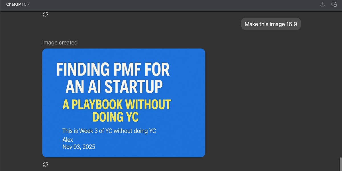Finding pmf for an AI startup – a playbook without doing YC