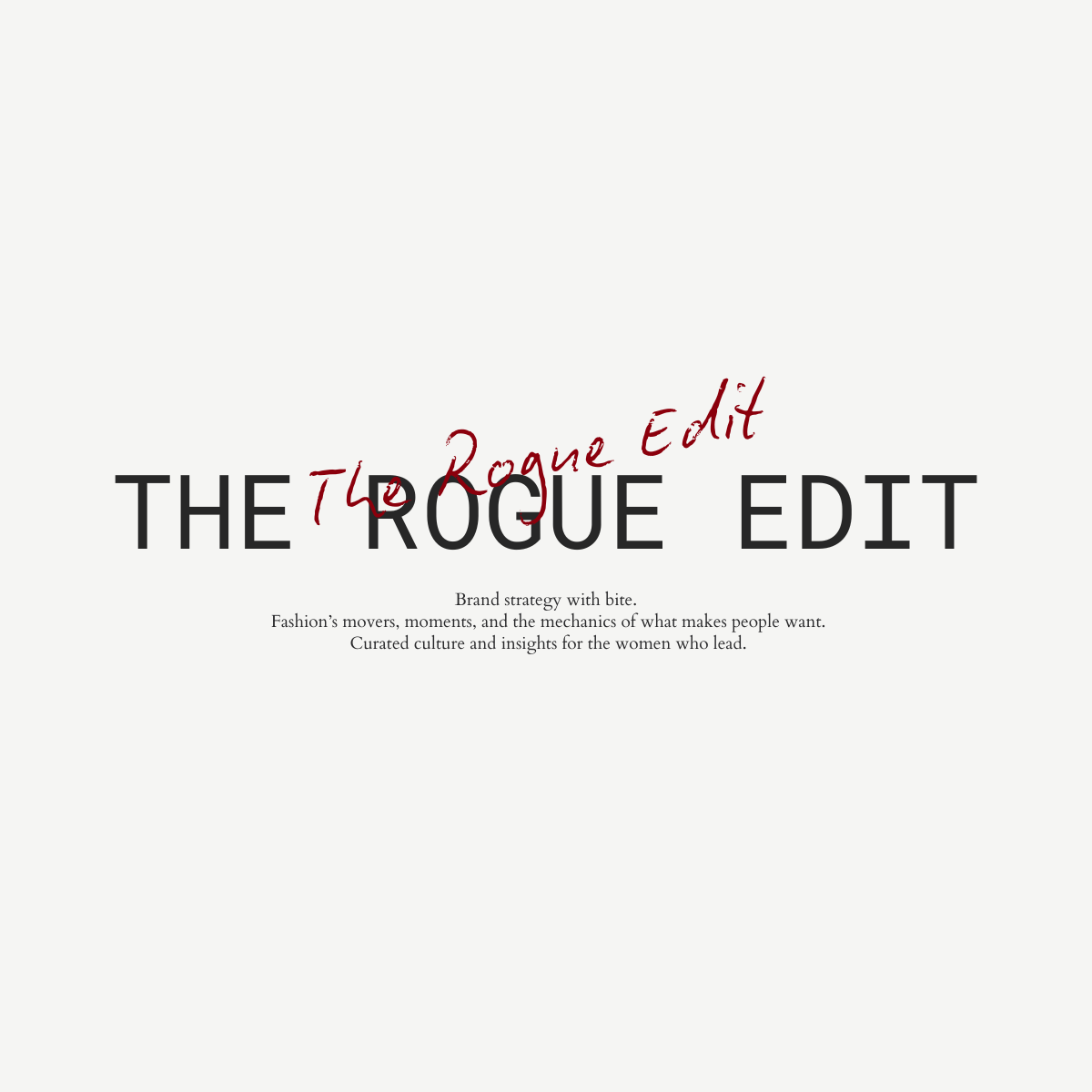 The Rogue Edit