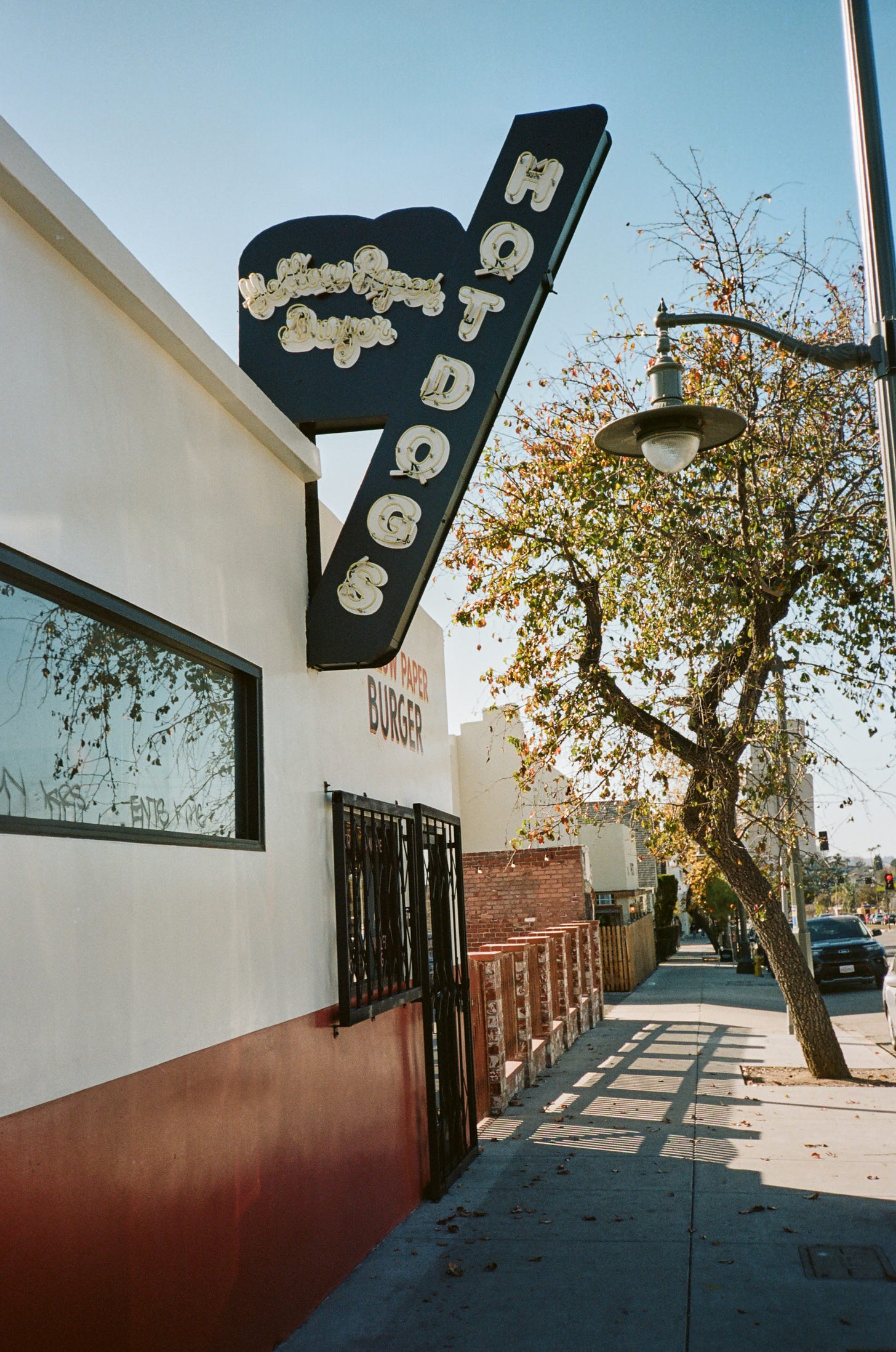 Outside Yellow Paper Burger's brand-new storefront