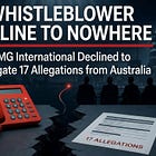 Whistleblower Hotline to Nowhere