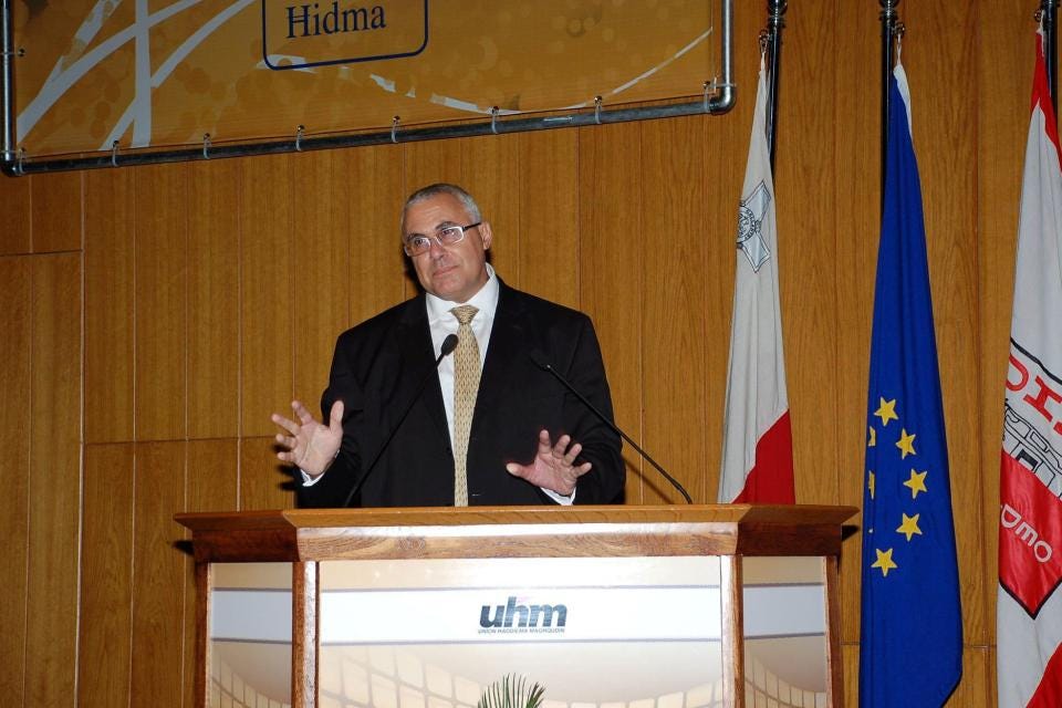 Gaetano Tanti was a long-serving president of the UĦM. Photo: Facebook Gaetano Tanti was a long-serving president of the UĦM. Photo: Facebook