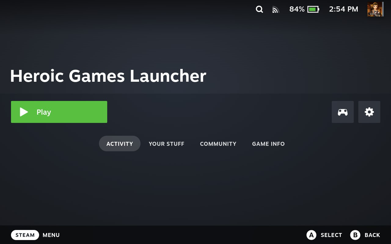 Heroic Games Steam Shortcut