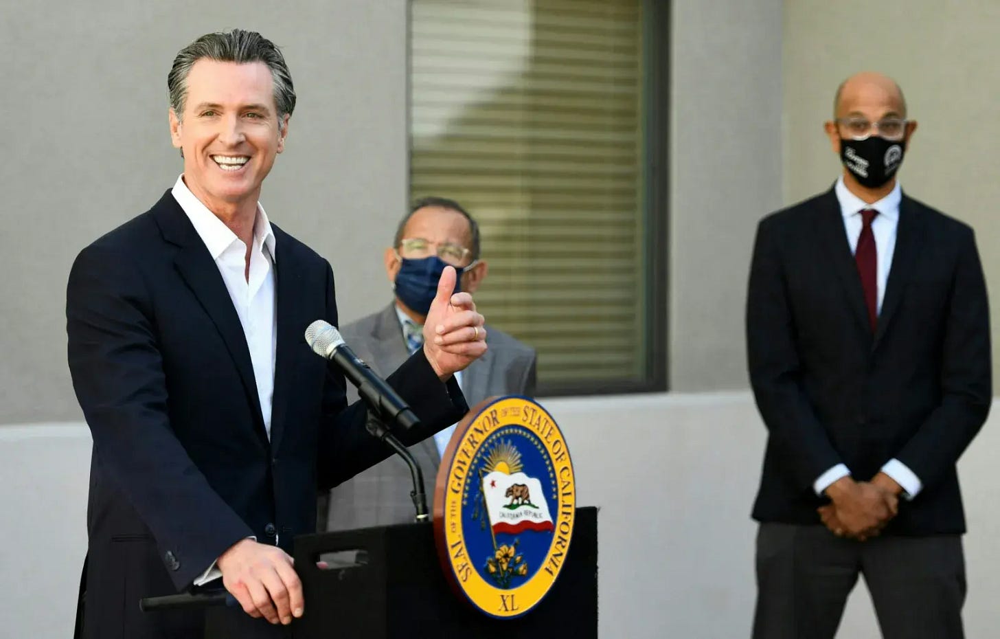 Gavin Newsom press conference in Los Angeles Gavin Newsom press conference in Los Angeles