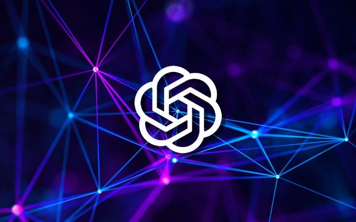 openai logo abstract background