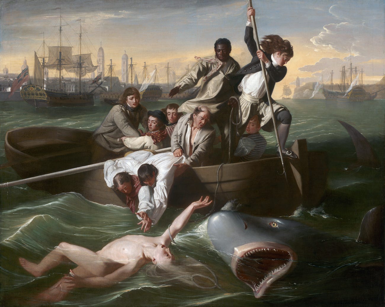 Watson and the Shark, by John Singleton Copley, 1778. Watson and the Shark, by John Singleton Copley, 1778.