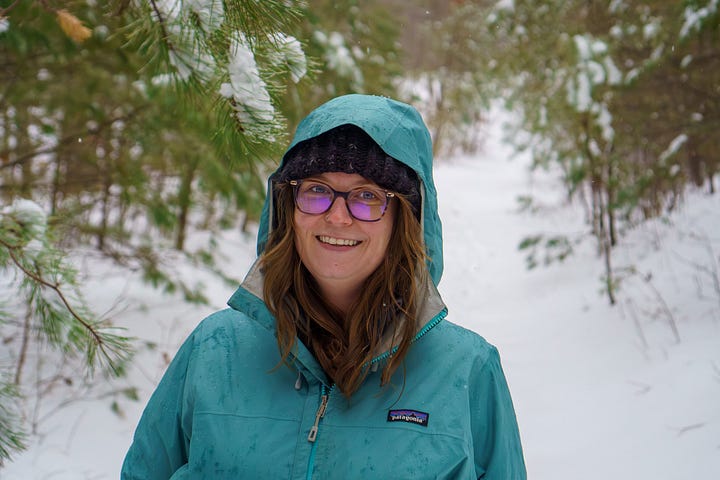 Photos from a snowy hike in Virginia