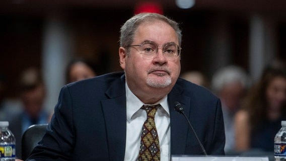 Drew Sullivan, Direktor des OCCRP (Organized Crime and Corruption Reporting Project) bei einer Anhörung vor dem US-Kongress im Juli 2023. © xx 071823_Commission-Security-Cooperation-Europe_0083 RodxLamkeyx-xCNPx cnpphotos280150 Foto: Rod Lamkey/CNP/ABACAPRESS.COM