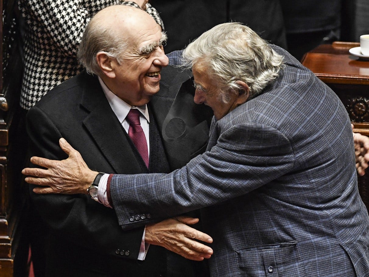 Mujica e Julio María Sanguinetti: a política que n... | VEJA