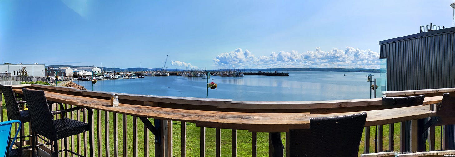 Panoramic view from The Crow's Nest Restaurant