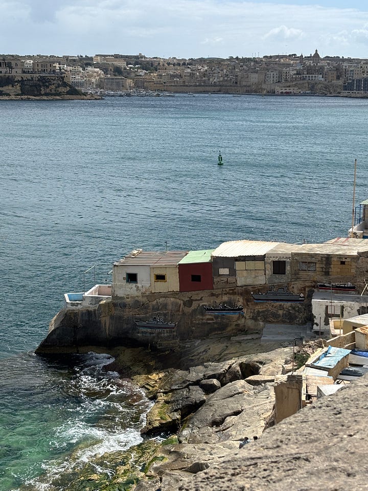 sea malta water la valetta three cities