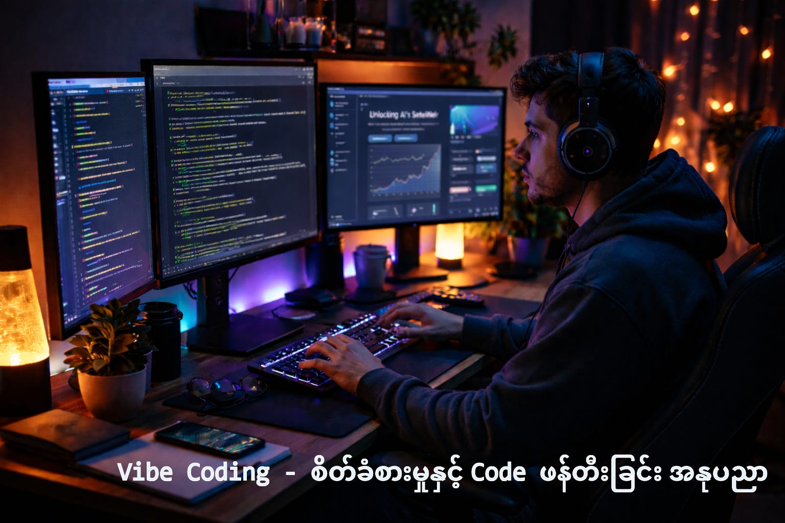 Vibe Coding - စိတ်ခံစားမှုနှင့် Code ဖန်တီးခြင်း အနုပညာ