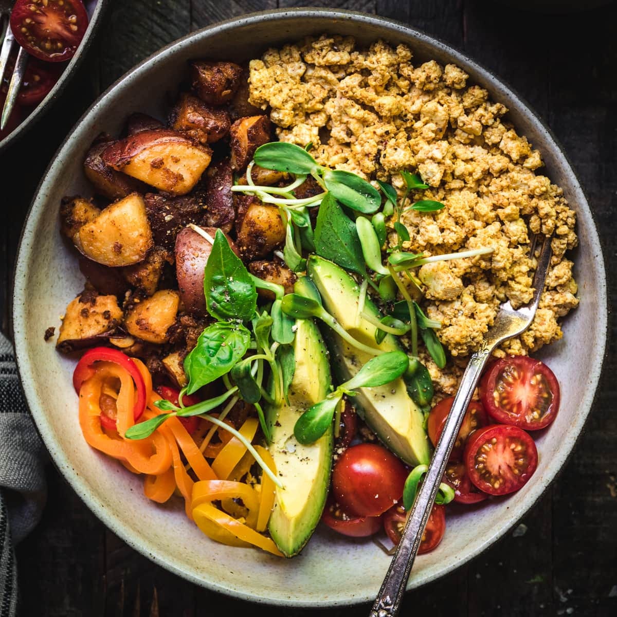 High Protein Vegan Breakfast Bowl (Gluten-Free) - Crowded Kitchen