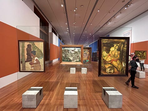 National Museum of Singapore - Curation of Tropical: Stories from Southeast Asia and Latin America exhibit - Tan Chin Yuan, Tragic of Blue Night
