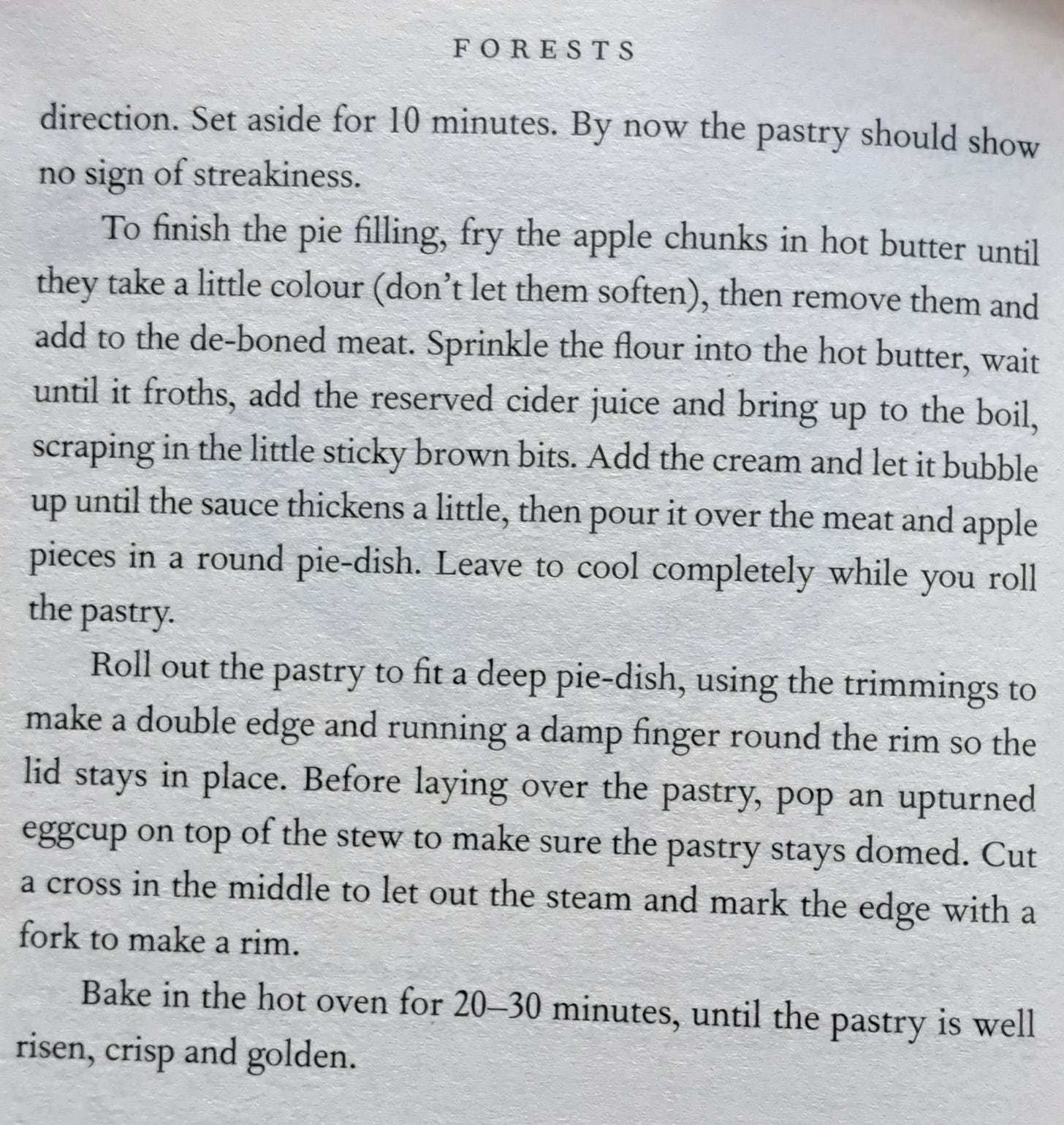 Squirrel pot pie recipe, Elisabeth Luard