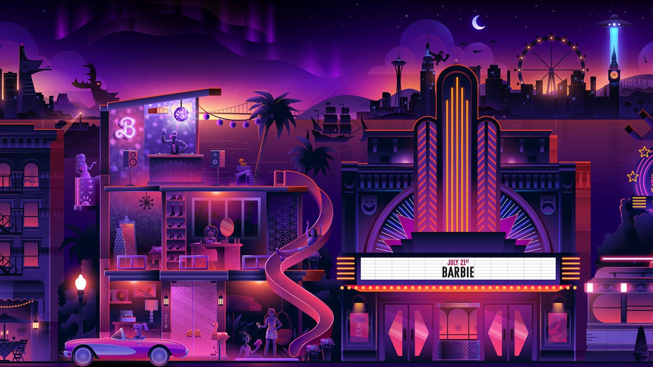 Barbie Movie Takes Over Roku With Barbie Dreamhouse in Roku City – The  Hollywood Reporter