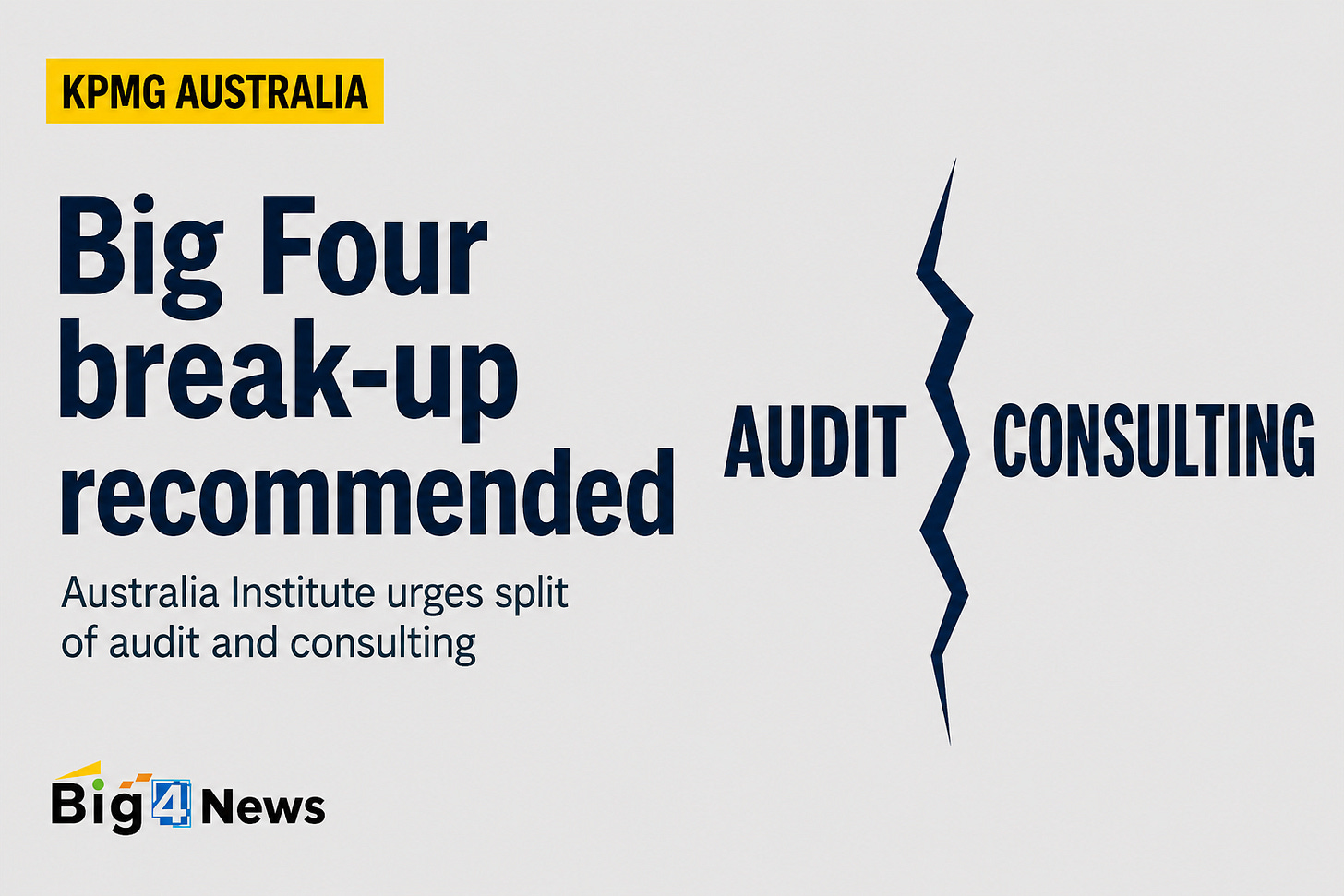 Australia Institute calls for Big Four break-up as Treasury weighs sweeping audit reforms