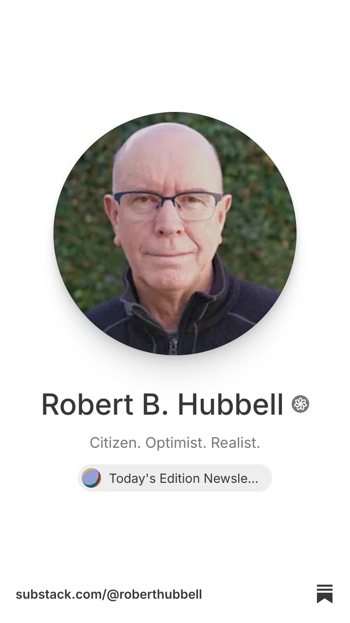 Robert B. Hubbell | Substack