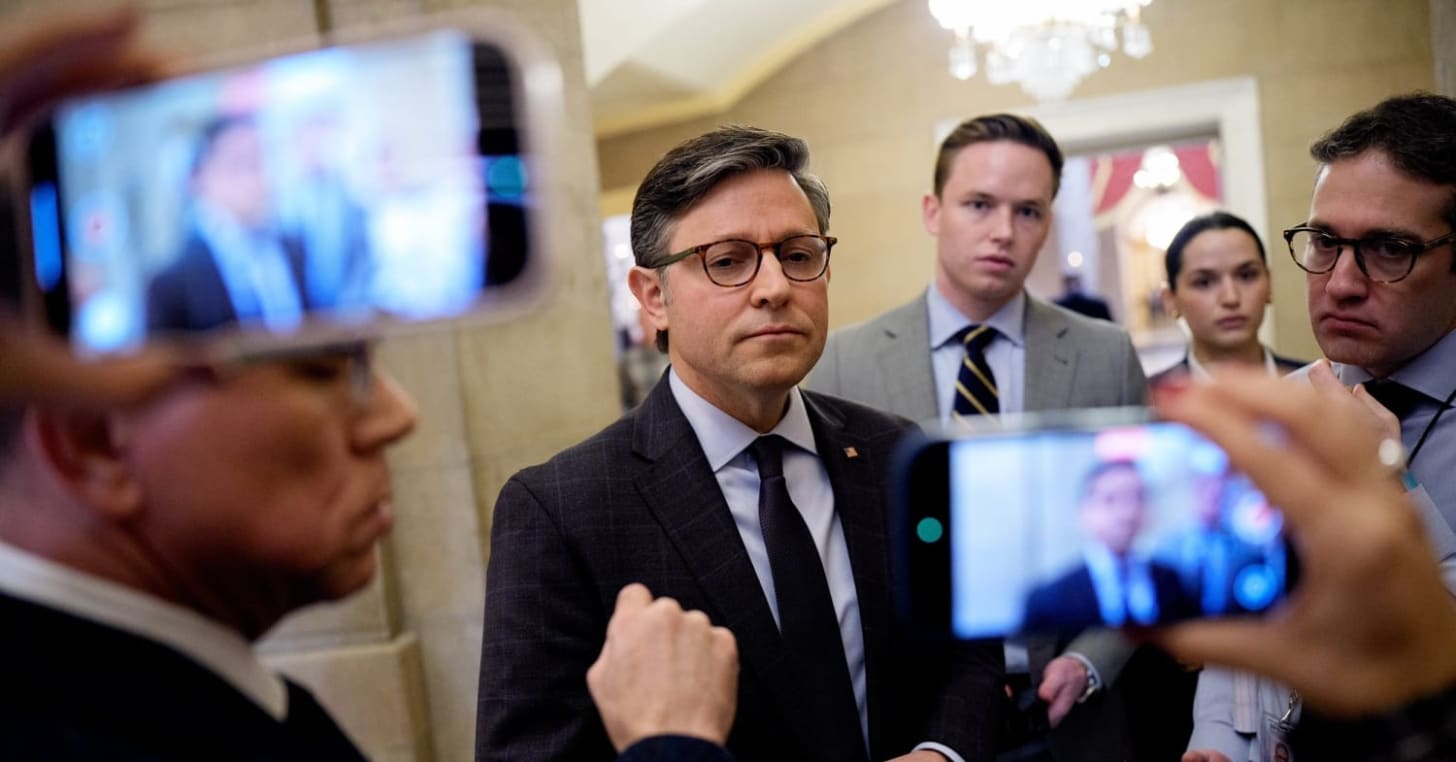 Speaker Johnson struggles to keep control of the House floor