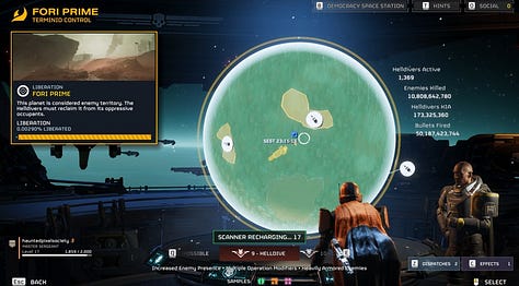 Three screenshots of the Helldivers 2 maps, including the Galactic Map and Insertion Map