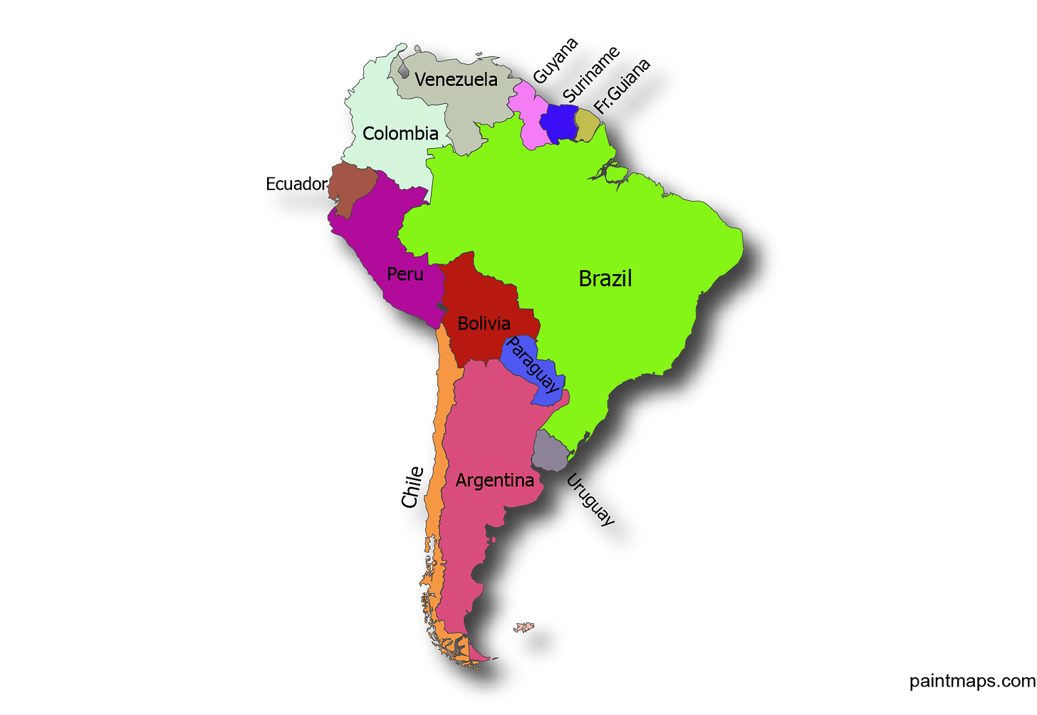 Download, Free South America Vector Map (EPS, SVG, PDF, PNG, Adobe  Illustrator).