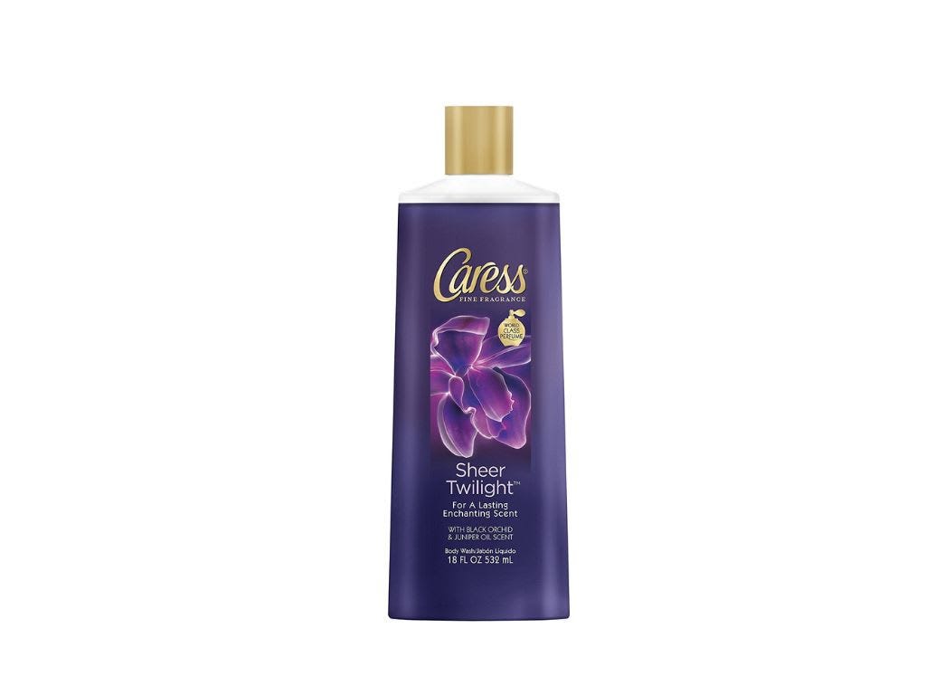 the image of Caress Black Orchid & Patchouli Oil Body Wash