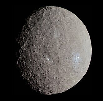 Ceres, the largest asteroid, now classified as a dwarf planet Ceres, the largest asteroid, now classified as a dwarf planet