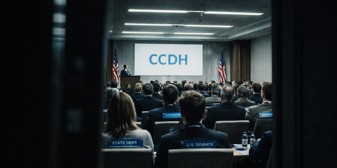 CCDH Wrote the Government's Script: Leaked Documents Show Ahmed Shaped UK Speech Policy From Inside, Then Convened White House, State Department, and UN officials at a DC Summit
