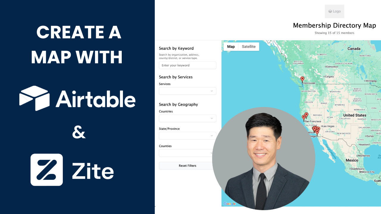 How to Build an Interactive Google Map from Airtable (Using Zite)