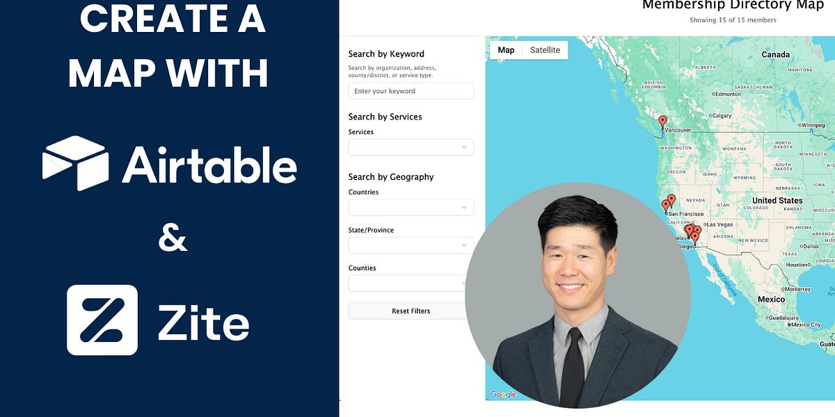 How to Build an Interactive Google Map from Airtable (Using Zite)
