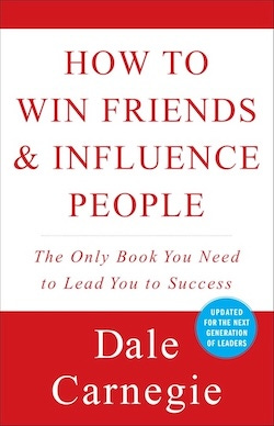 Book cover of 'How To Win Friends & Influence People' by Dale Carnegie, featuring a red background with white text. Book cover of 'How To Win Friends & Influence People' by Dale Carnegie, featuring a red background with white text.