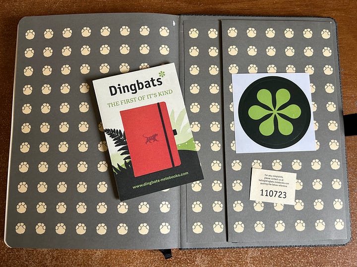 Various views of the Dingbats A5+ grey elephant notebook with dot grid pages. Images: Roland Millward