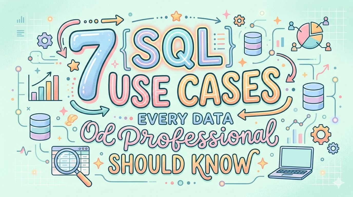 7 SQL Use Cases Every Data Professional Should Know