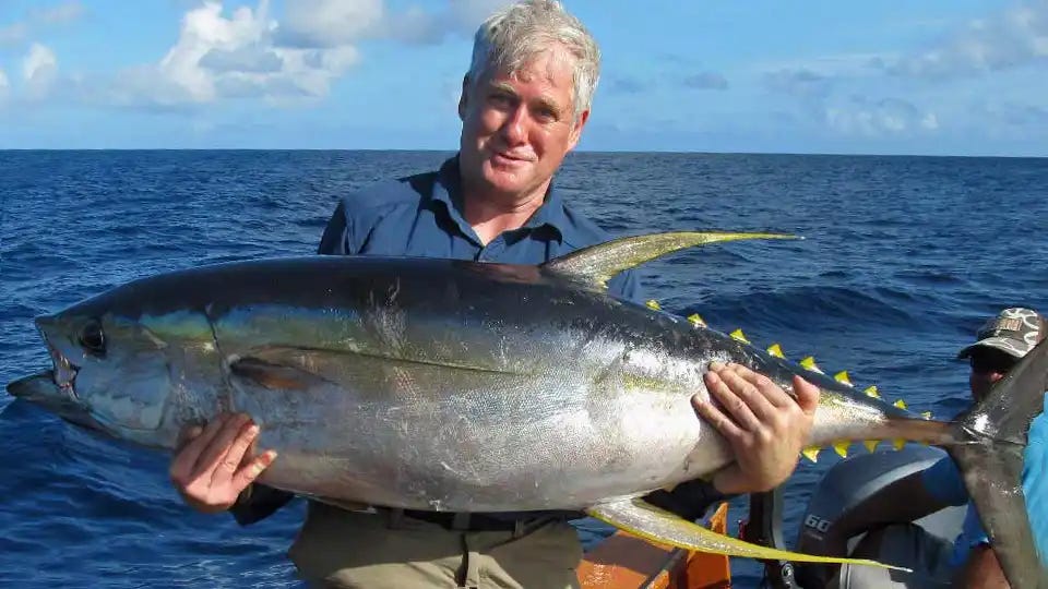 Jim Schmid with Yellowfin Tuna