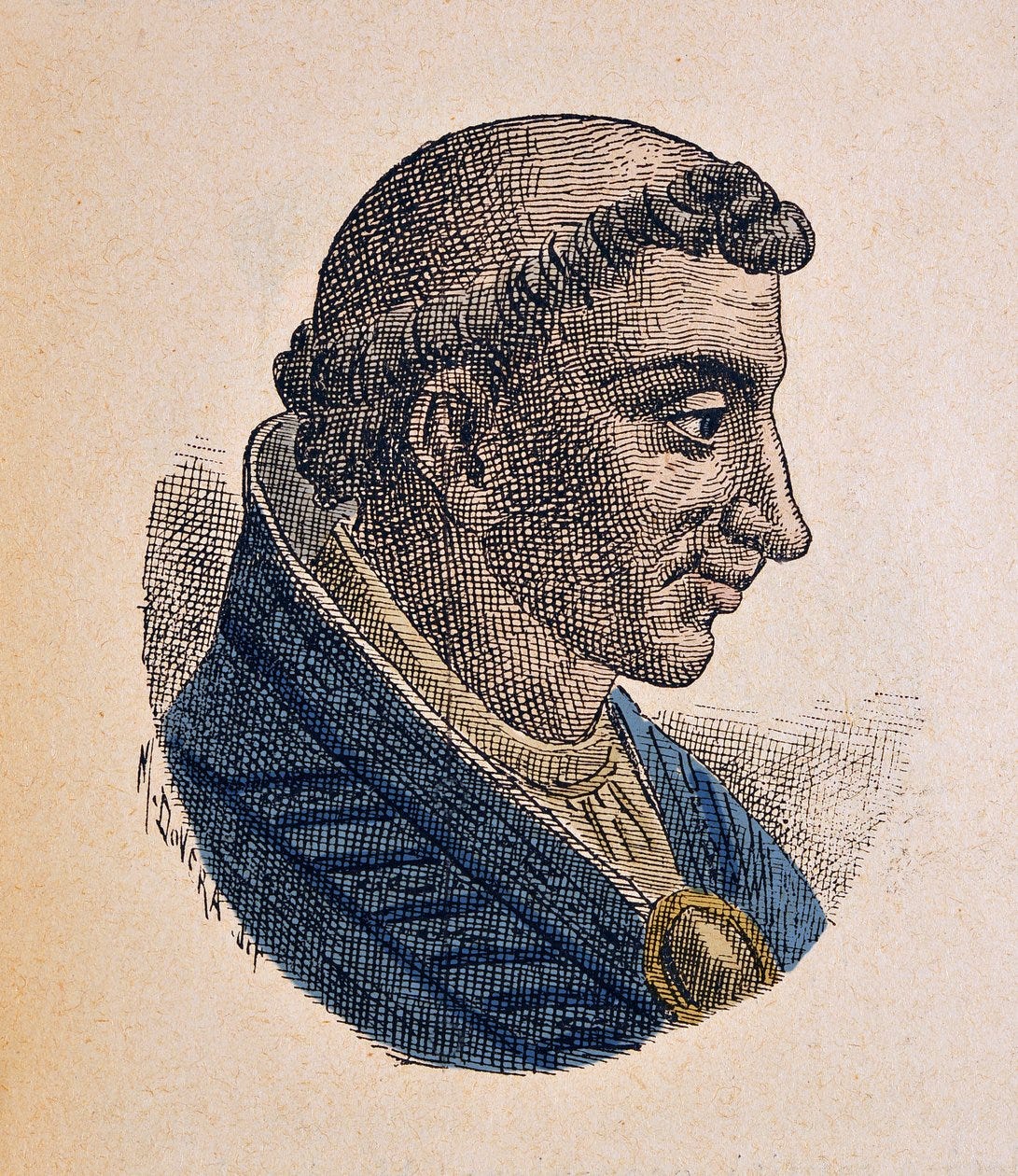 Portrait of Pope Leon V (903) by Italian School