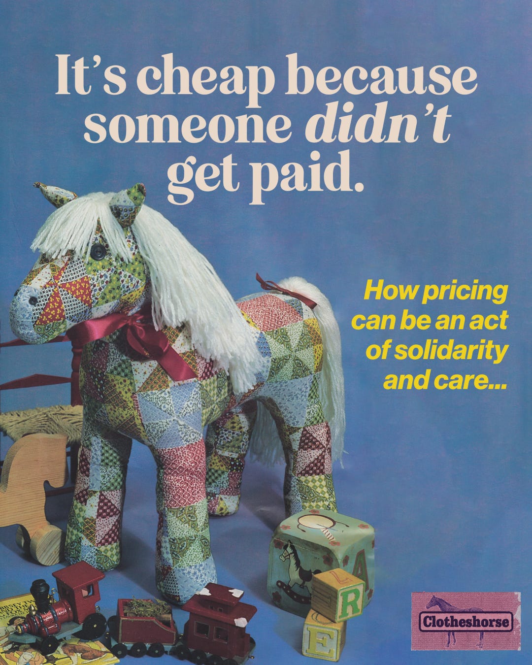 It's cheap because someone DIDN'T get paid.