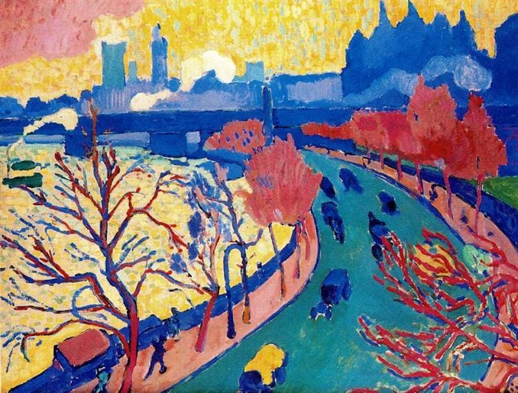 Charing Cross Bridge, c.1906 - Andre Derain