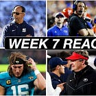 Week 7 Reactions: CFB Coaching Carousel, What's Wrong with Trevor Lawrence?, and the Dolphins Collapse