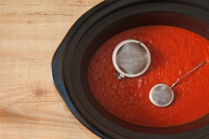 Receta de salsa de tomate en Crock Pot