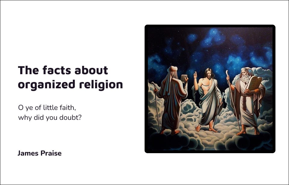 The facts about organized religion