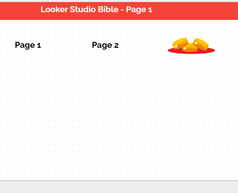 looker studio static header components