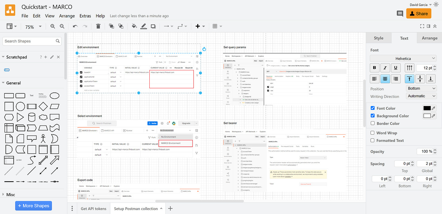 Managing screenshots with Draw.io