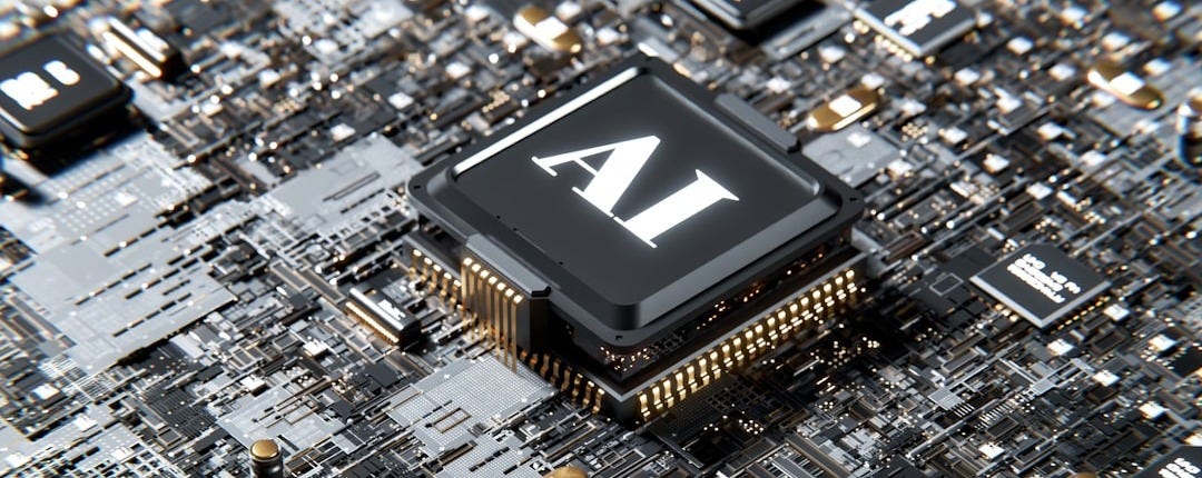 a computer chip with the letter a on top of it