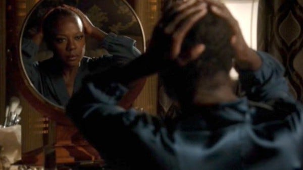 viola davis no makeup wig on how to get away with murder 2015 imagse viola davis no makeup wig on how to get away with murder 2015 imagse