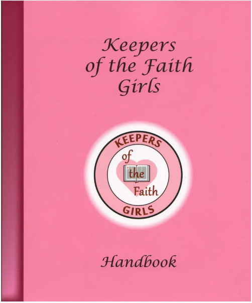 Xeepers 
of the faith 
Girls 
Faith 
G/ RES 
Yfandbook 